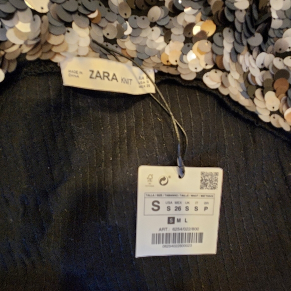 NEW! Zara Sequin Halter Dress Small - Picture 6 of 6